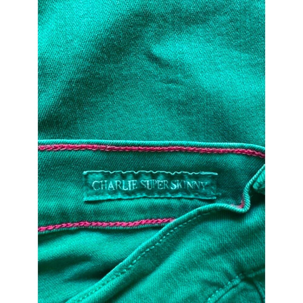 Lucky Brand Charlie Super Skinny Green Jeans / size 10 - Picture 3 of 5